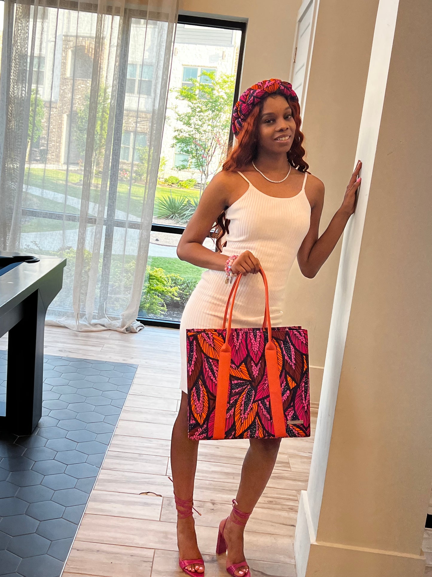 Arewa Orange Multi Tote