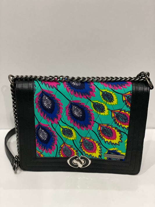 Tribal  Ewa Bag Peacock Print (large)